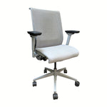 Steelcase Think Chair - Light Grey Fabric Seat Grey Mesh Back