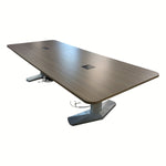 Steelcase 10x4 Dark Bronze Rectangular Conference Table with Power outlets