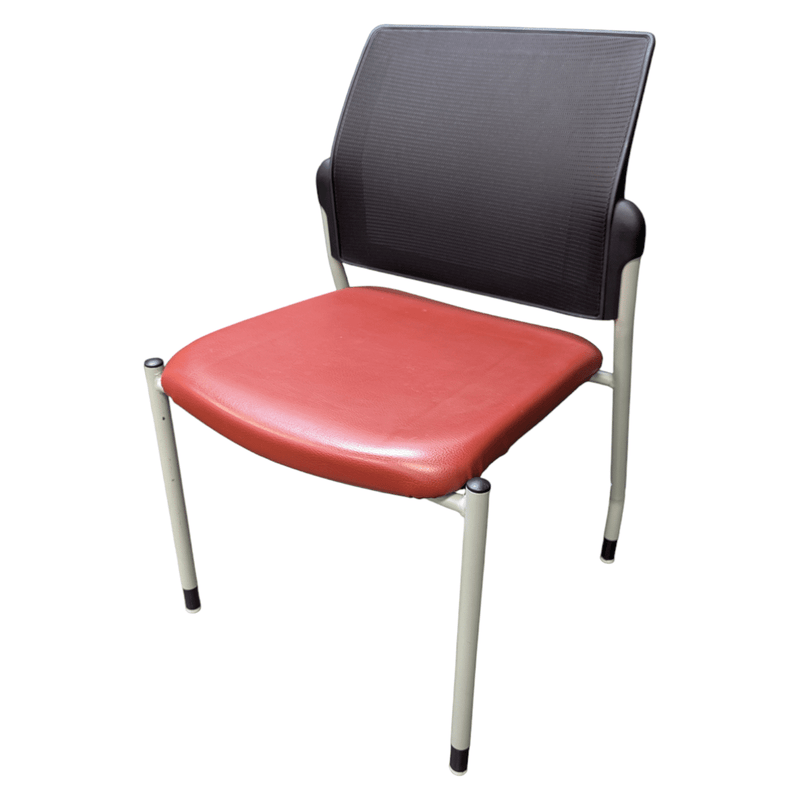 HON Ignition Guest Chair - Red Leather Seat