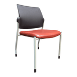 HON Ignition Guest Chair - Red Leather Seat