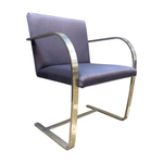 Pre-Owned Knoll Bruno Flat Bar Side Chair | Purple Fabric Designer Seating