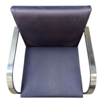 Pre-Owned Knoll Bruno Flat Bar Side Chair | Purple Fabric Designer Seating