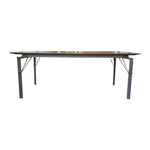 Herman Miller 78x42 Maple Table with 4 Pewter Legs