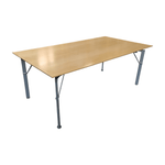 Herman Miller 78x42 Maple Table with 4 Pewter Legs
