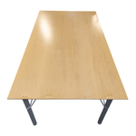Herman Miller 78x42 Maple Table with 4 Pewter Legs