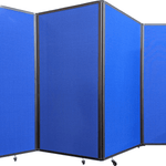 Versace Portable Blue Folding Room Divider