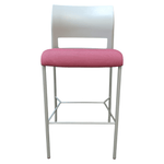 Steelcase Move Stool Purple Fabric Seat Grey Back Chair