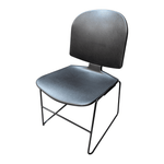 Black Steelcase Plastic Max Stacker II Chair