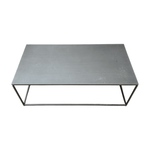 Grey Metal Coffee Table, 44x22x14