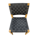 Pre-Owned Andreu World Wood Frame Woven Seat Back Chair