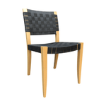 Pre-Owned Andreu World Wood Frame Woven Seat Back Chair
