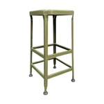 Pre-Owned Green Metal Bar Stool