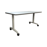 Pre-Owned HON 60x30 Mobile Training Table - Light Grey Laminate | Flexible Workspace