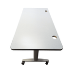 Pre-Owned HON 60x30 Mobile Training Table - Light Grey Laminate | Flexible Workspace