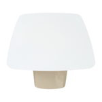 Pre-Owned Vitra White Metal Square Top Side Table | 15.75in Modern Office Accent