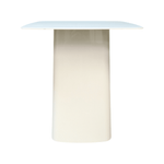 Pre-Owned Vitra White Metal Square Top Side Table | 15.75in Modern Office Accent