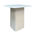 Pre-Owned Vitra White Metal Square Top Side Table | 15.75in Modern Office Accent
