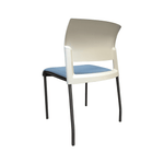 Steelcase Move Armless Stack Chair  with Niagara Fabric Seat and Grey Frame