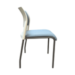 Steelcase Move Armless Stack Chair  with Niagara Fabric Seat and Grey Frame