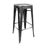 Black Metal 30in Barstool