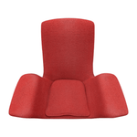 Pre-Owned Steelcase Coalesse Wing Chair with Ottoman - Red