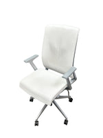 Haworth Very High-Back Task Chair - White Leather