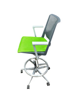 Haworth Very Stool – Green Fabric Seat