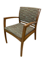 Kimbell BEO Guest Chair - Dark Grey design fabric and walnut frame