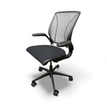 Humanscale Black Task Chair - mesh back and fabric seat