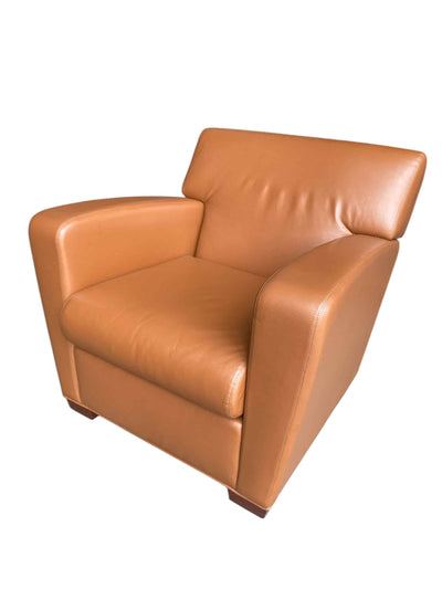 Jack Cartwright Saddle Brown Club Chair