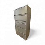 Knoll 5 drawer 36 Lateral File Cabinet - Dark Grey Finish