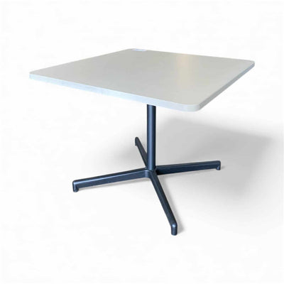 36 Square Breakroom Table – Tan Top and Black Base