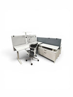 Herman Miller Canvas 6×6 Pre-Owned Workstation with Integrated LED Task Lighting