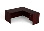 i5 Industries Reversible L-Desk with Single Suspended Pedestal (60×72)