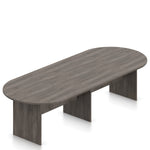 120"x48" Office to Go Racetrack Conference Table - 10ft Conference Room Table - Artisan Grey