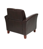 Mocha Bonded Leather Breeze Club Chair