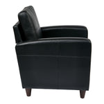 Club Chair With Espresso Legs