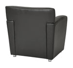 Club Chair with Silver finish Legs
