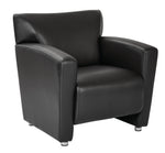 Club Chair with Silver finish Legs