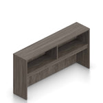 Overhead Hutch 71 Inch Open Shelving | Adjustable Storage with Wire Management