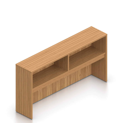 Overhead Hutch 71 Inch Open Shelving | Adjustable Storage with Wire Management