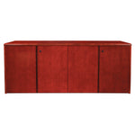 Office Star Sonoma 4 Door Credenza 72"X20"29" - Office Credenza in Dark Cherry