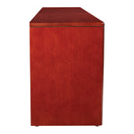 Office Star Sonoma 4 Door Credenza 72"X20"29" - Office Credenza in Dark Cherry
