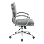 Mid Back Manager's Faux Lthr Chair