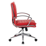 Mid Back Manager's Faux Lthr Chair