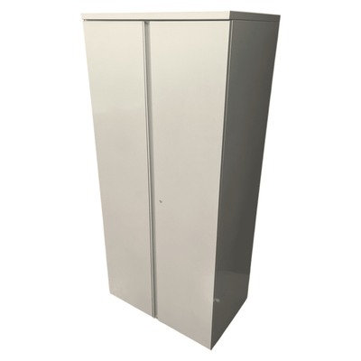 Dark Grey Metal Storage Cabinet, 29x65x19