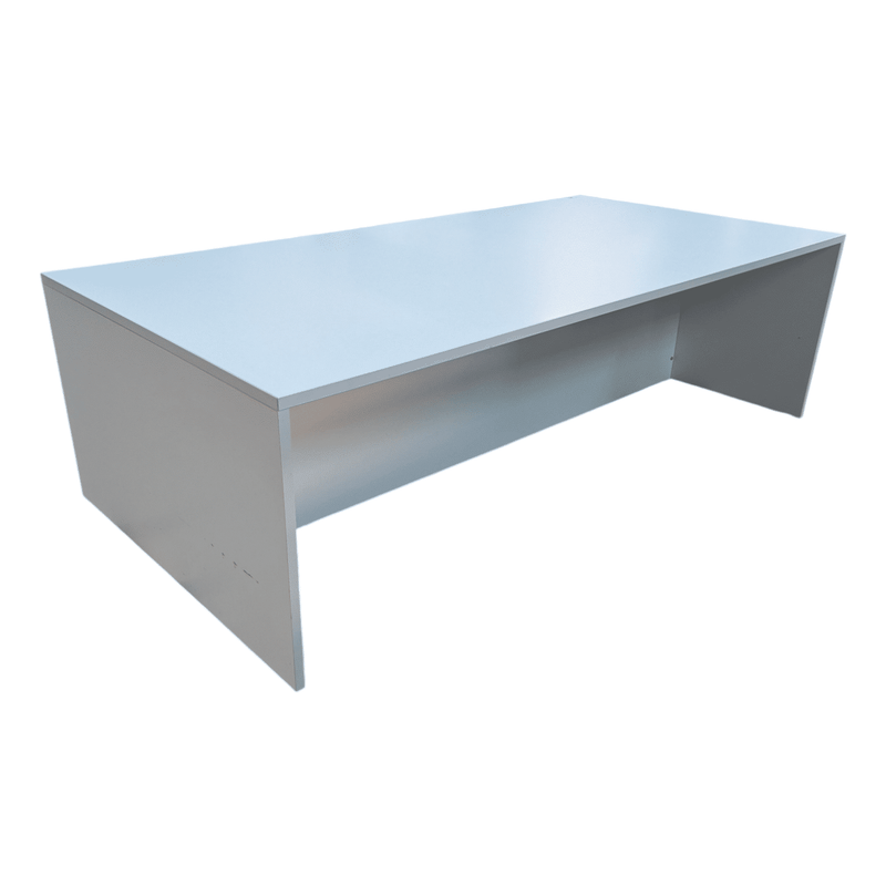 8X4 White Laminate Table