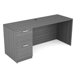 Credenza i5 Industries 24x66 with File Pedestal | Two Filing Drawers with Ball Bearing Slides