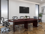 Conference Table i5 Industries Kai Line 120 Inch Racetrack | Seats 8 with Modesty Panel