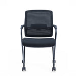 Nesting Chair i5 Industries Switch NC201B.B-BLK | Flip-Up Seat with Mesh Back